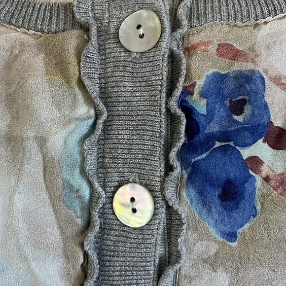 Sundance Cotton & Silk Floral Cardigan - Picture 3 of 7